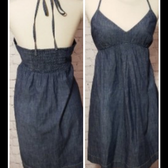 Lucky Brand Dresses & Skirts - Lucky Denim Halter Dress
